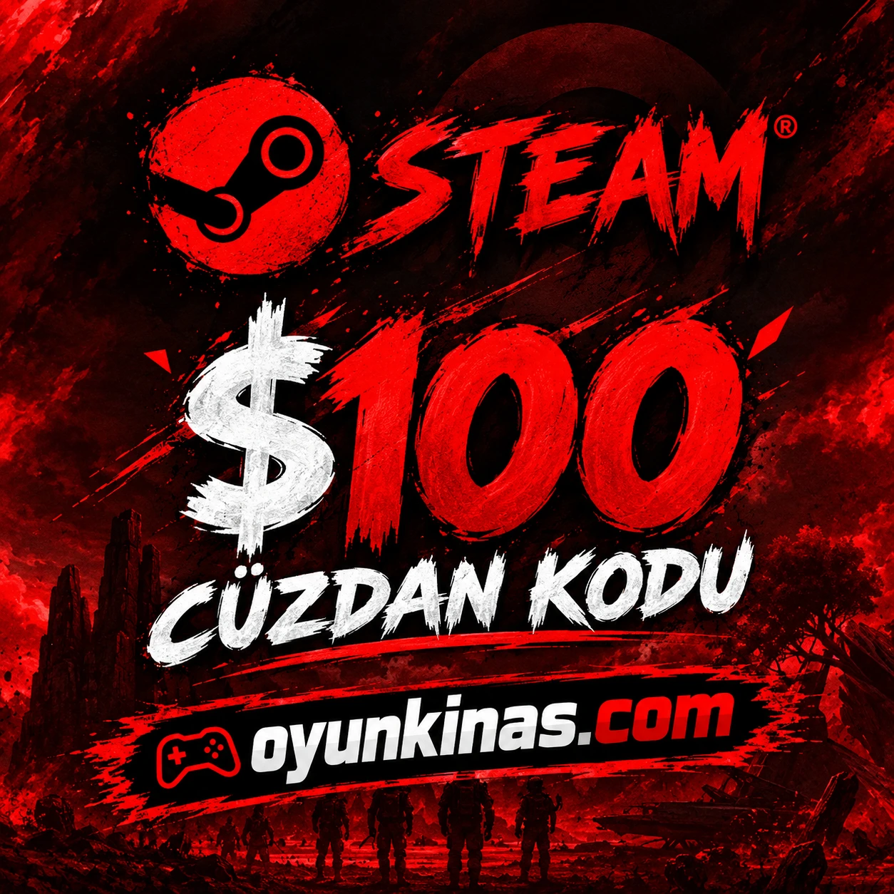 Steam 100 Dolar Cüzdan Kodu (TR-Global) - ( Sürpriz Paket )