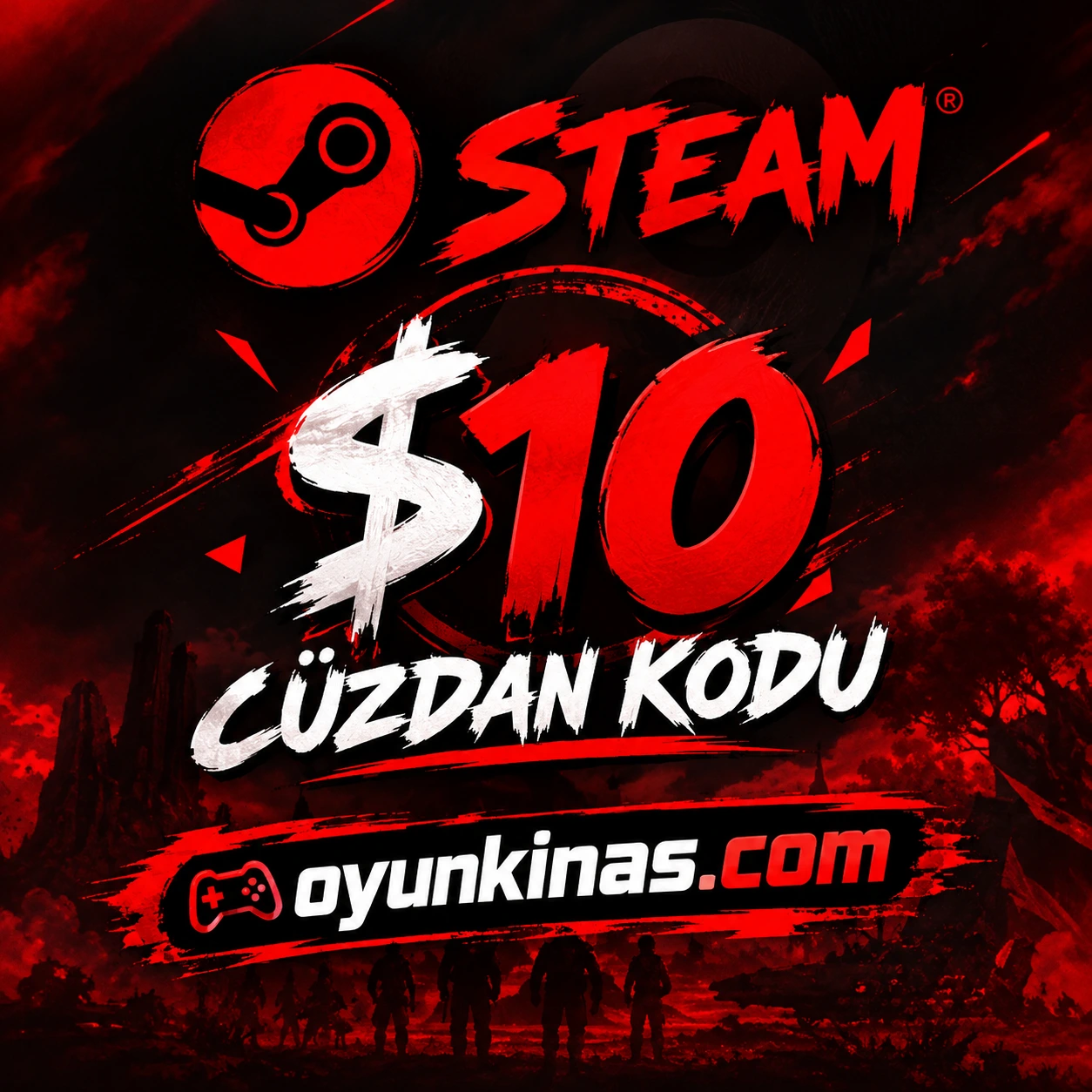 Steam 10 Dolar Cüzdan Kodu (TR-Global) - ( Sürpriz Paket )