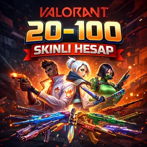 Valorant 20-100 Skinli Hesap