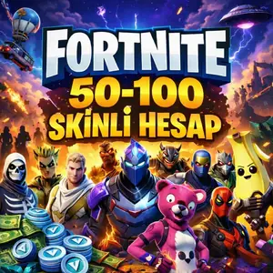 FORTNİTE 50-100 SKİNLİ HESAP