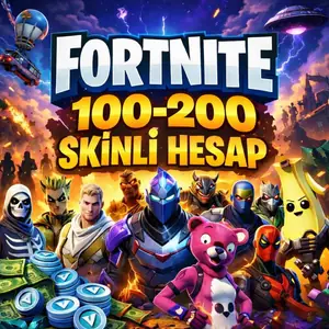 FORTNİTE 100-200 SKİNLİ HESAP