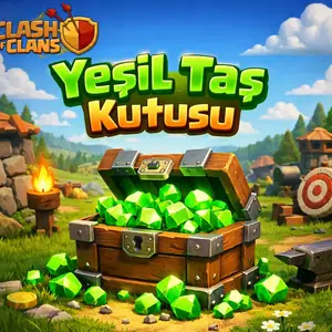 Clash Of Clans Random Yeşil Taş Kutusu