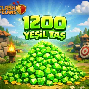 Clash Of Clans 1200 Yeşil Taş