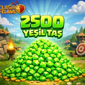 Clash Of Clans 2500 Yeşil Taş