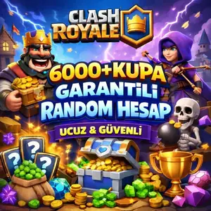 6000+ Kupa Garantili Random Hesap