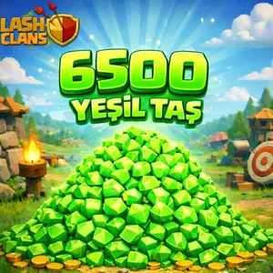 Clash Of Clans 6500 Yeşil Taş