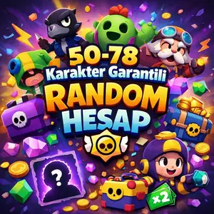 50-78 Karakter Garantili Random Hesap