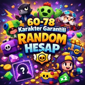 60-78 Karakter Garantili Random Hesap